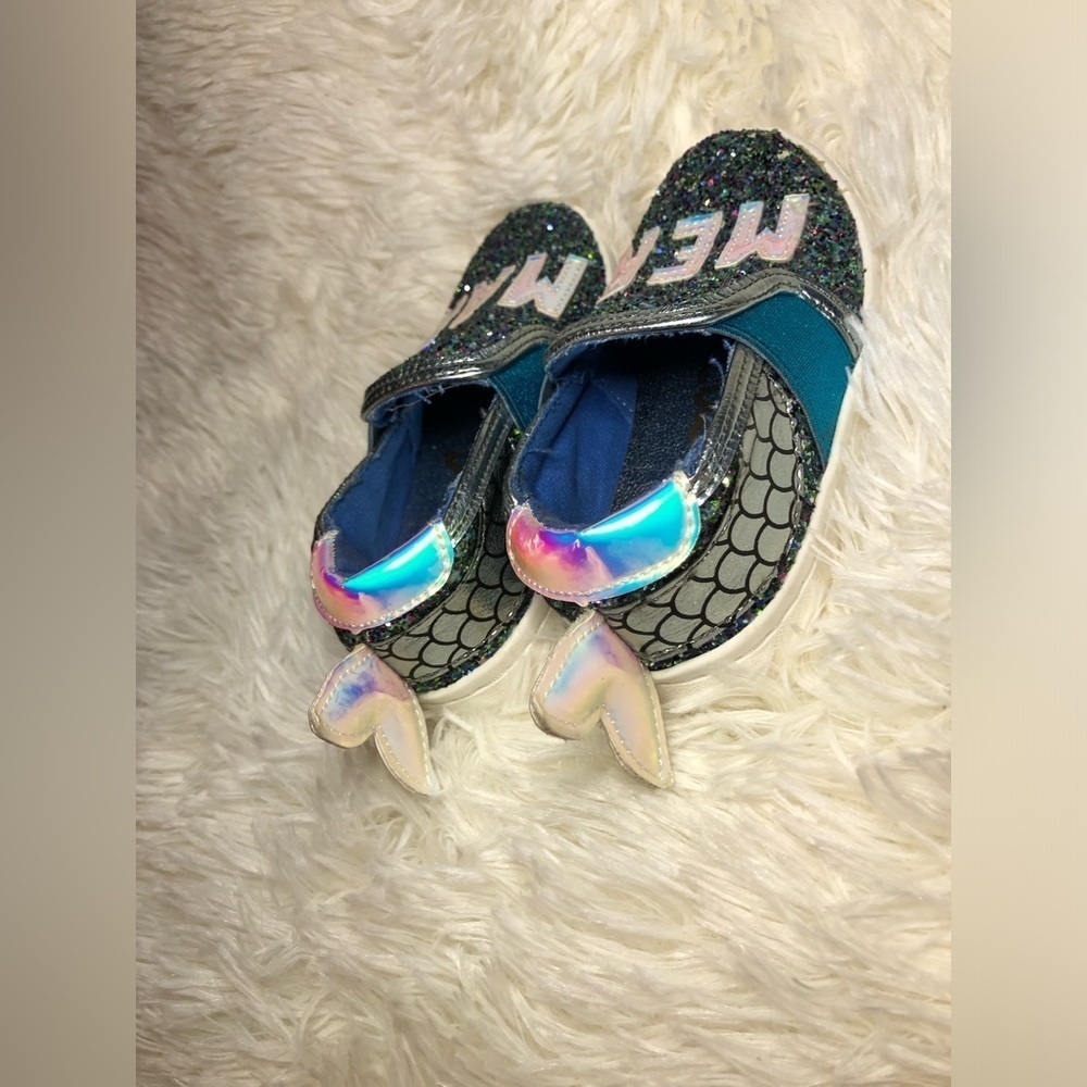 Sam Edelman Mermaid Glitter Kids Shoes size 6 NWOT - Picture 14 of 16